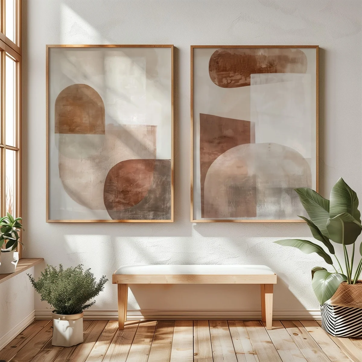 Japońskie góry wabi-sabi - zestaw 2 plakatów Granatowy
