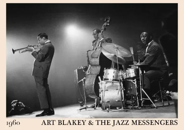 Plakat Jazz czarno-biały Wzór 10