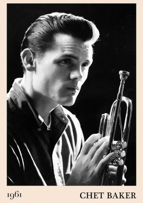 Plakat Jazz czarno-biały Wzór 8