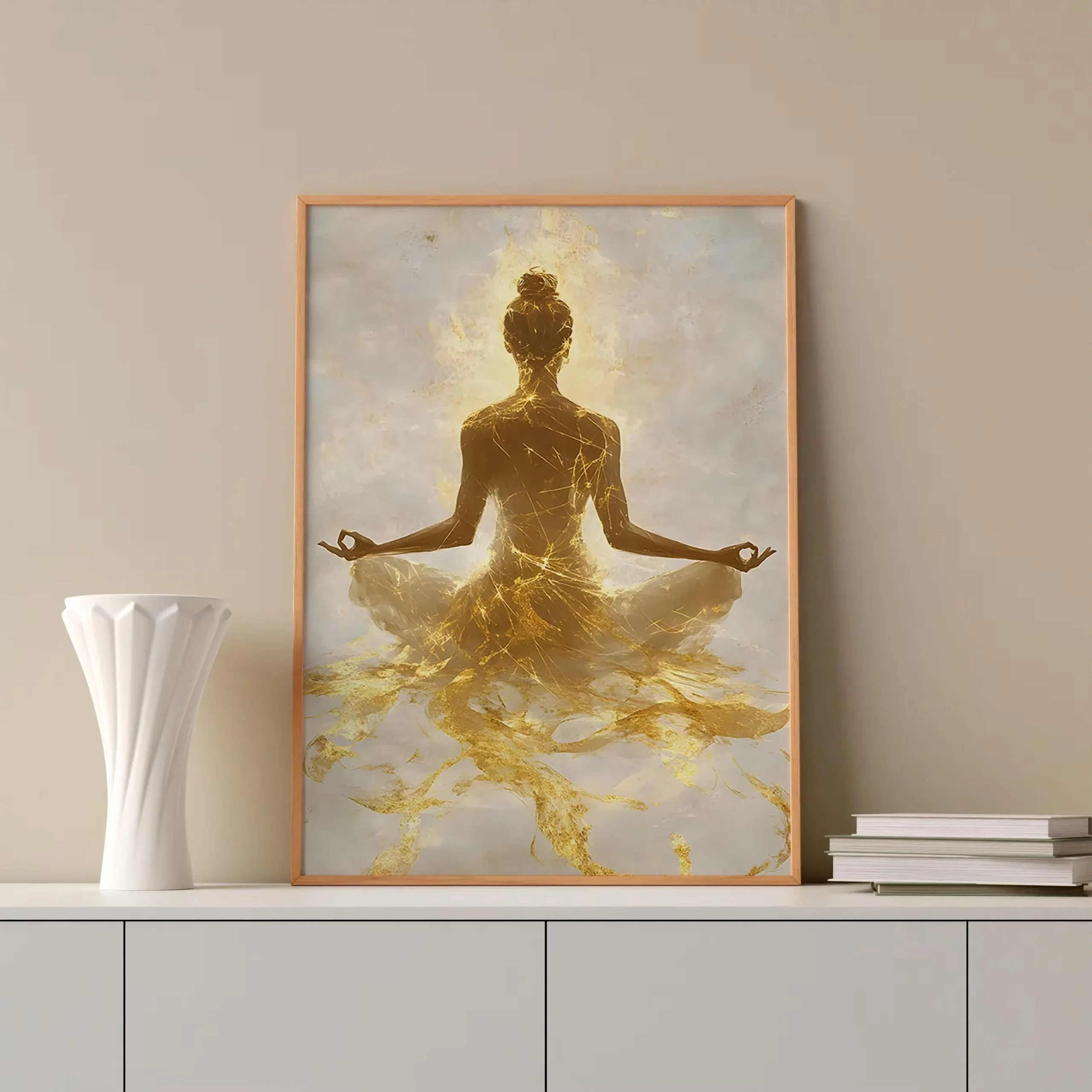 Plakat joga i medytacja zen Kolba