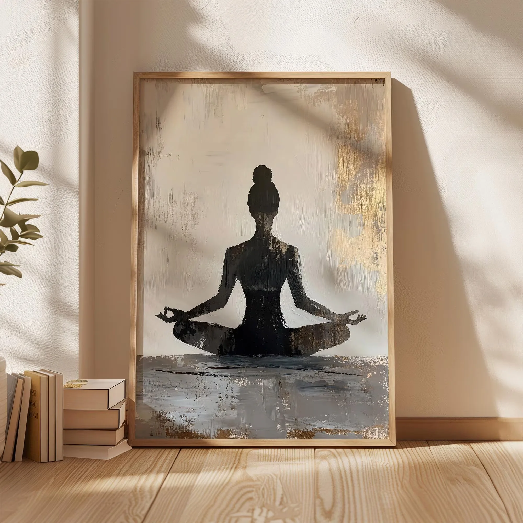 Plakat joga i medytacja zen Wielo