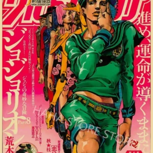 JoJo's Bizarre Adventure - plakat anime retro Wzór 1