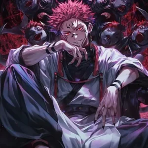 Plakat Jujutsu Kaisen - anime na płótnie Wzór 1