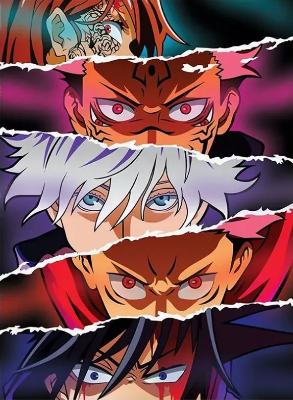 Plakat Jujutsu Kaisen - anime na płótnie Wzór 3