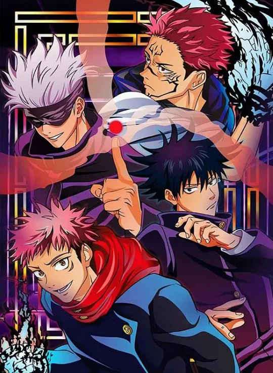 Plakat Jujutsu Kaisen - anime na płótnie Wzór 4