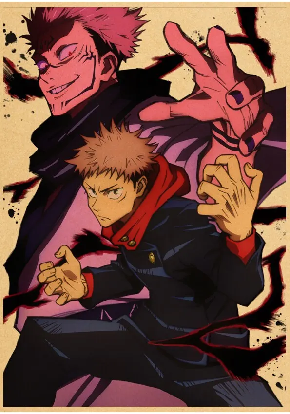 Plakat Jujutsu Kaisen - Gojo Satoru vintage Wzór 8