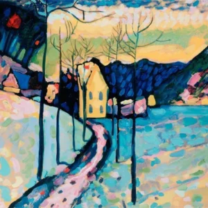 Kandinsky - plakat abstrakcji geometrycznej Wzór 1
