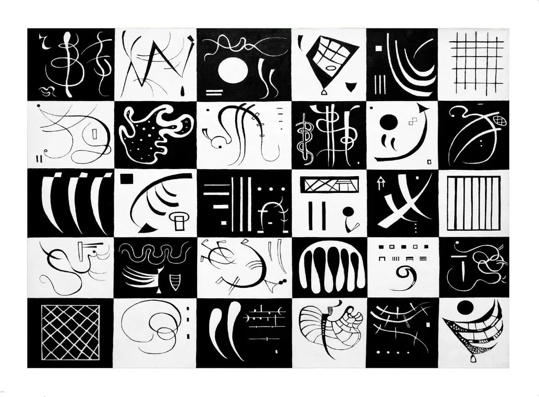 Kandinsky - plakat abstrakcji geometrycznej Wzór 3