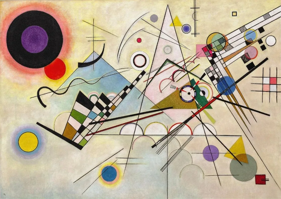 Kandinsky - plakat abstrakcji geometrycznej Wzór 8