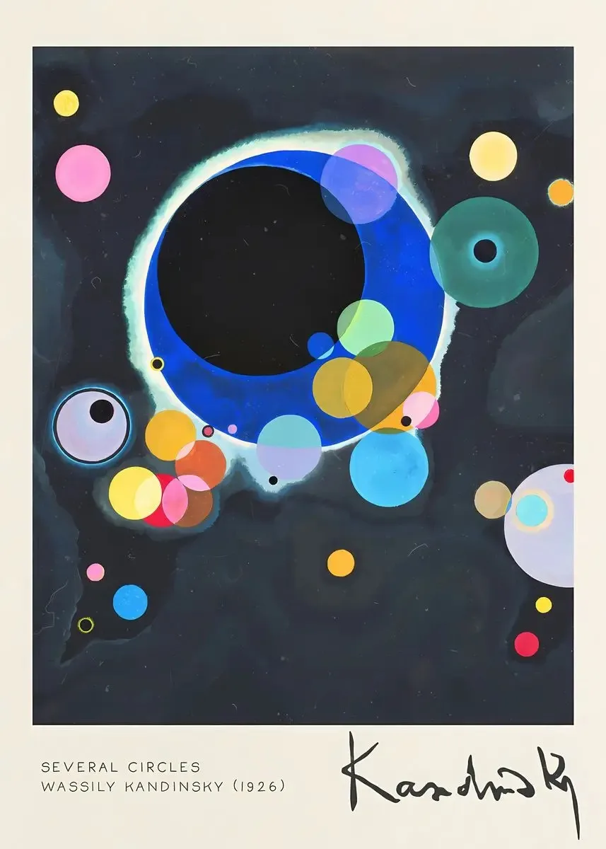 Plakat Kandinsky Koncentryczne Koła - Abstrakcja Wzór 1