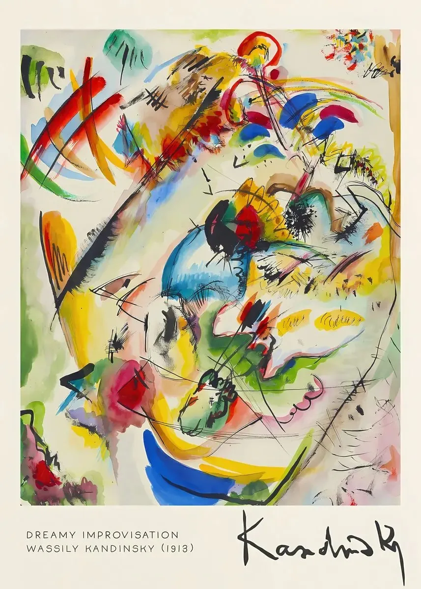 Plakat Kandinsky Koncentryczne Koła – Abstrakcja Wzór 12