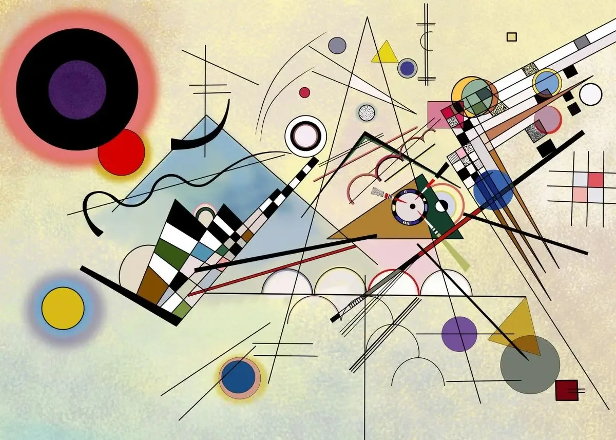 Plakat Kandinsky Koncentryczne Koła - Abstrakcja Wzór 8