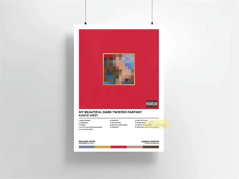 Plakat Kanye West Wzór 2