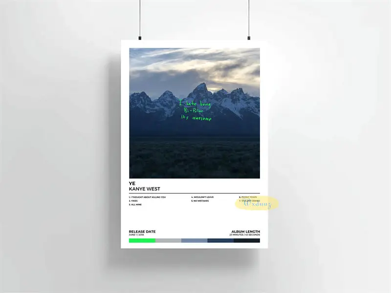 Plakat Kanye West Wzór 5