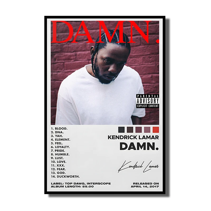 Plakat Kanye West - muzyczna grafika do pokoju Wzór 4
