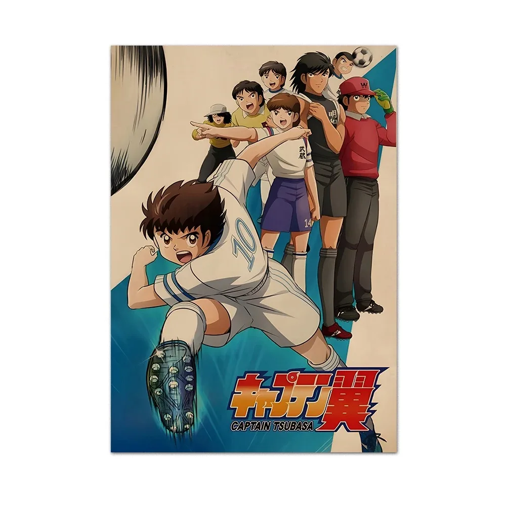 Plakat Kapitan Tsubasa - anime piłka nożna Wzór 4