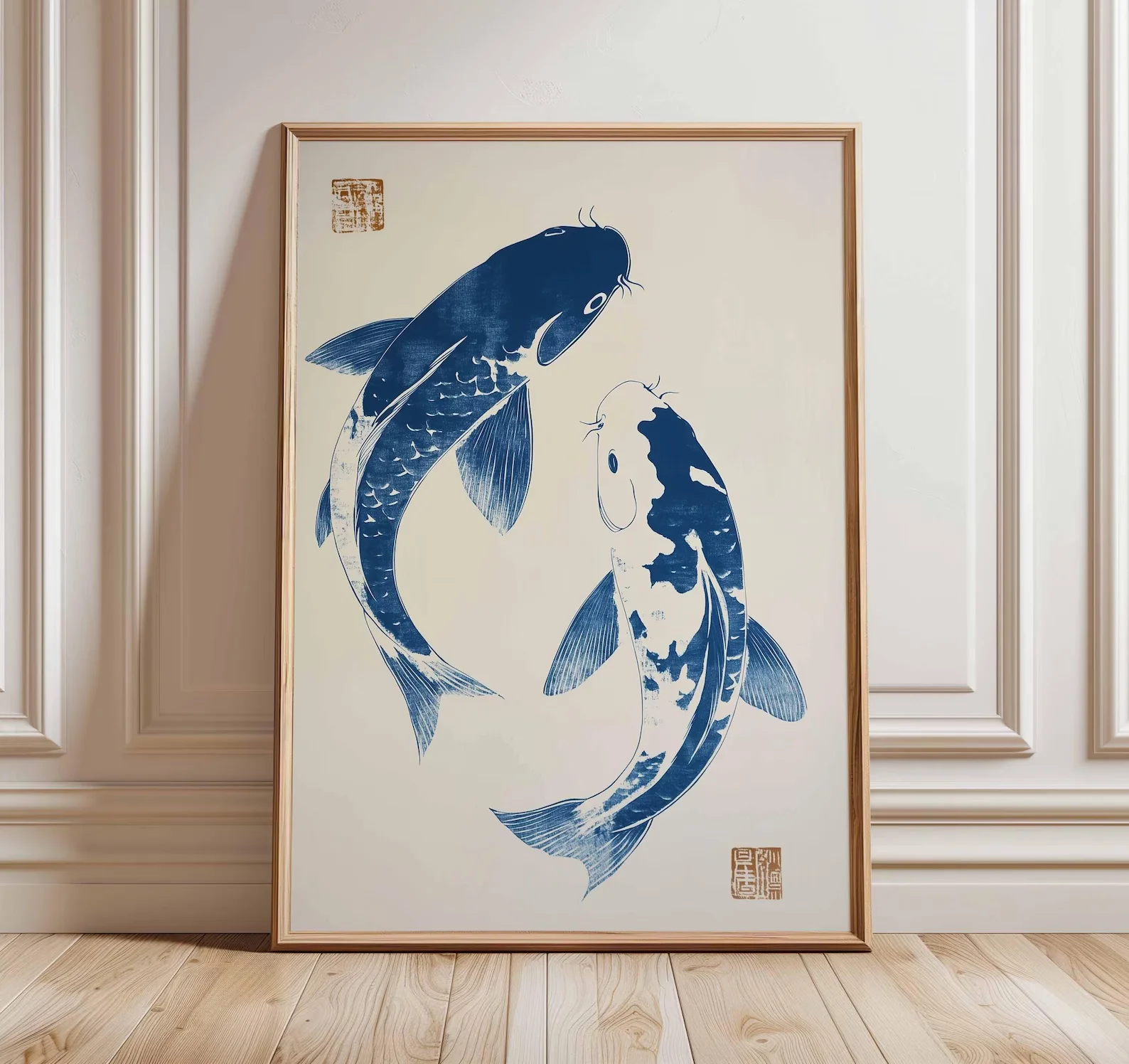 Plakat Japońskie Karpie Koi Zen Wzór 2