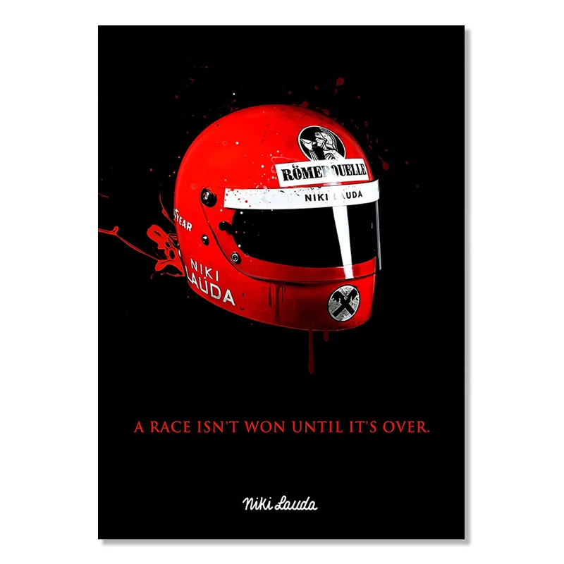 Kask wyścigowy F1 Czerwony