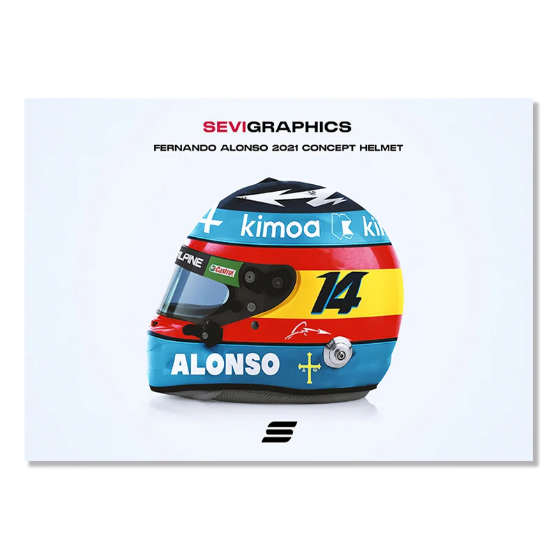 Kask wyścigowy F1 Granatowy