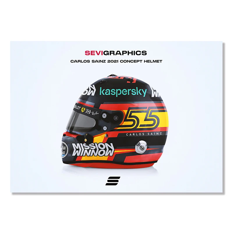 Kask wyścigowy F1 Niebieski