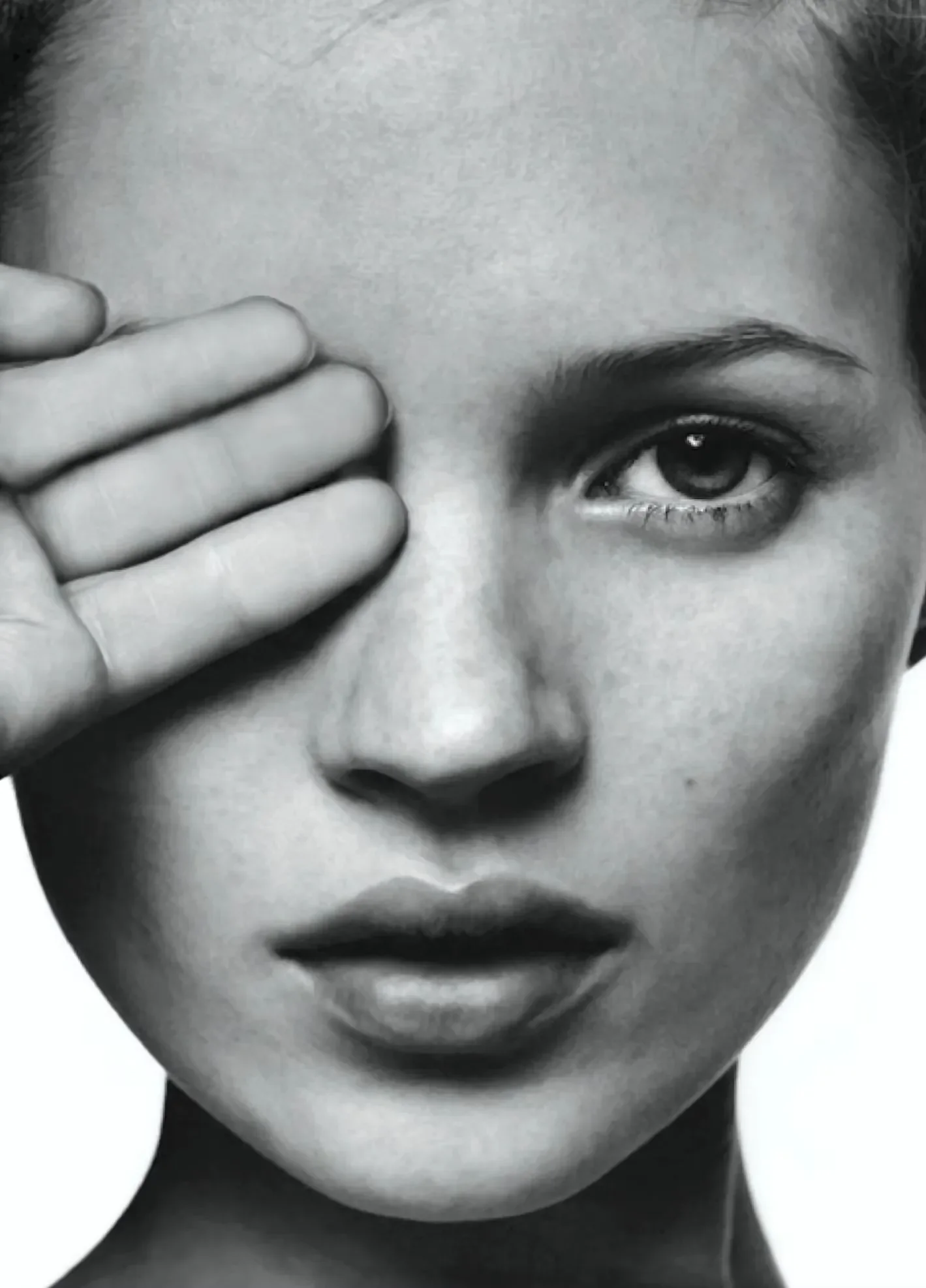 Kate Moss – plakat modowy w stylu retro Czerwony