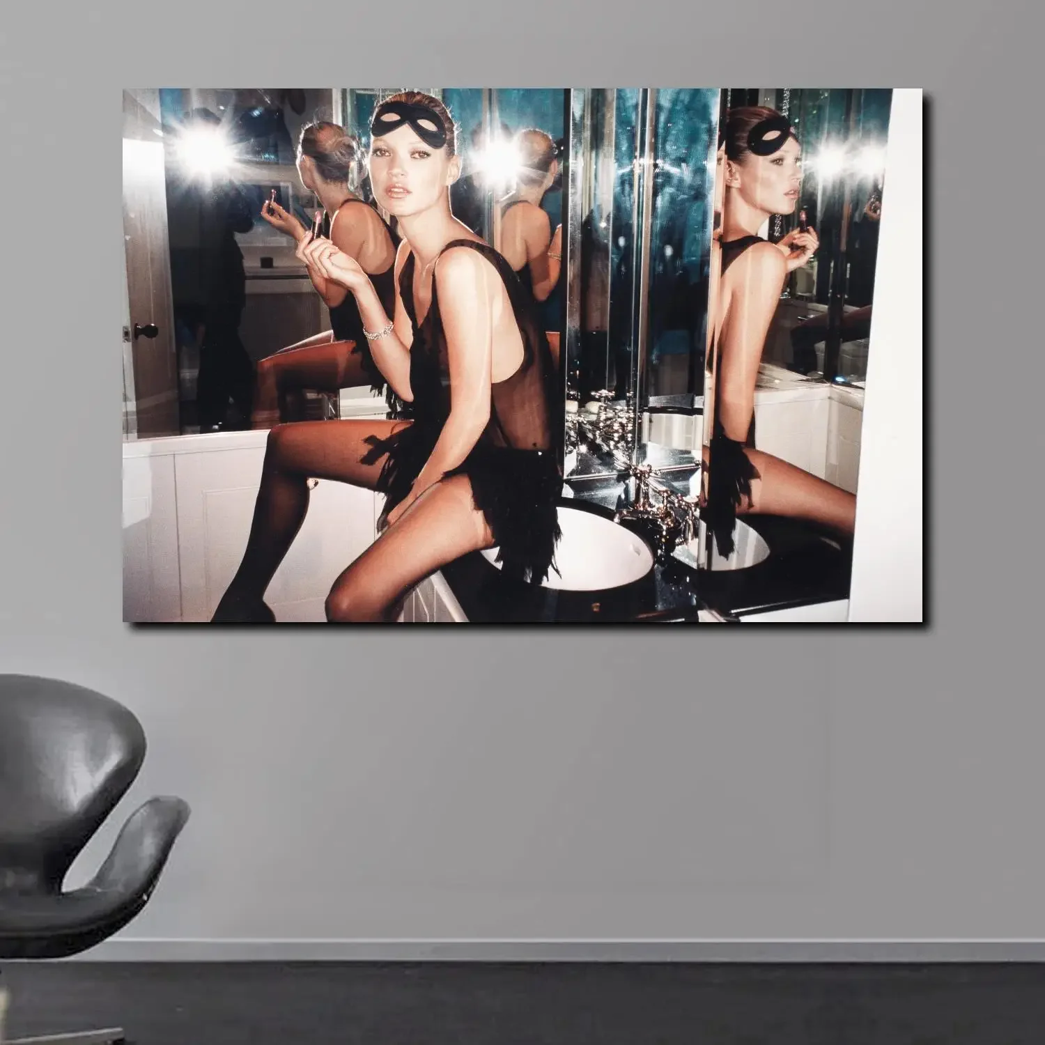 Plakat Kate Moss w stylu skandynawskim Style 26