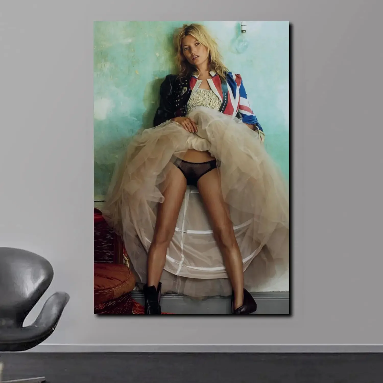 Plakat Kate Moss w stylu skandynawskim Style 28