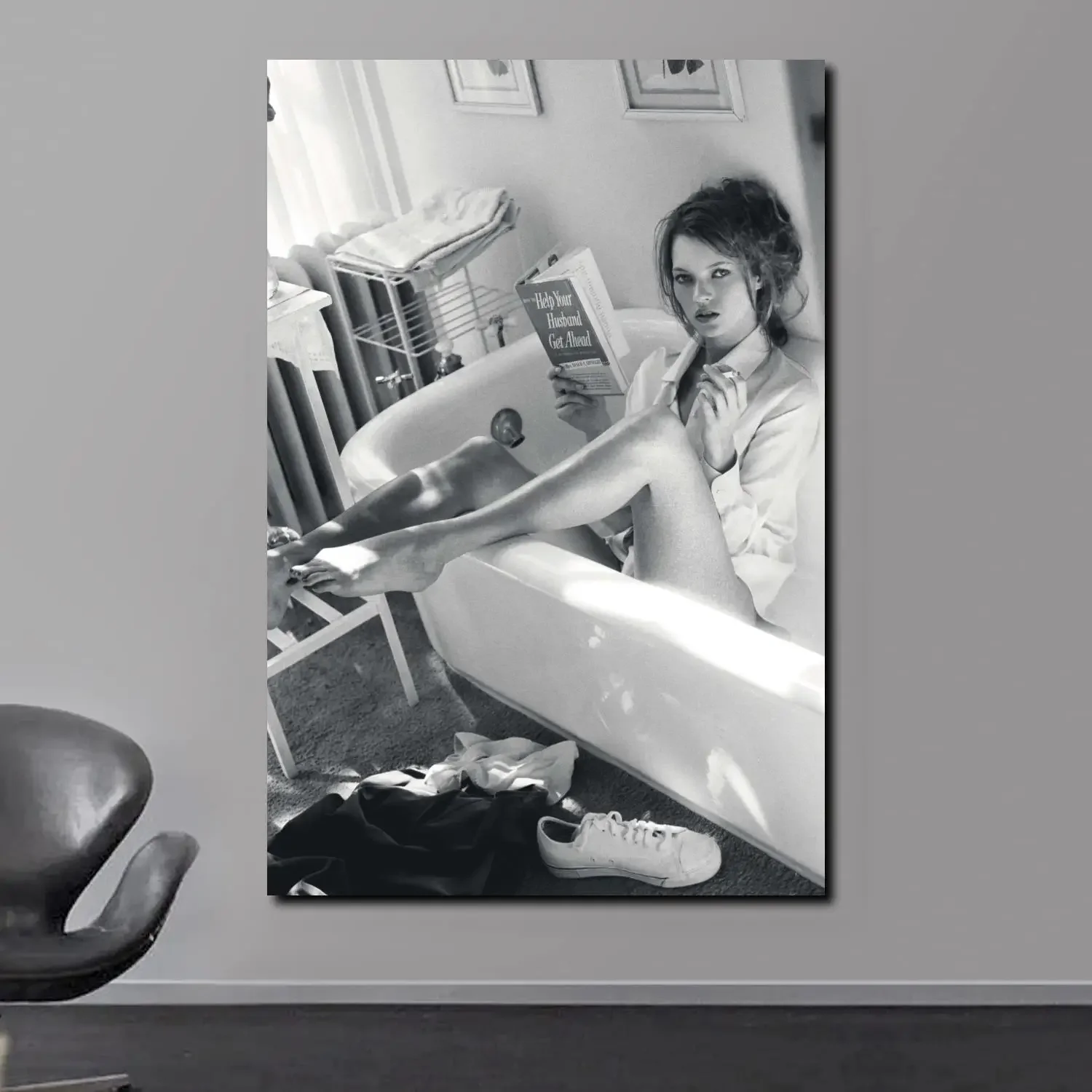 Plakat Kate Moss w stylu skandynawskim Style 31