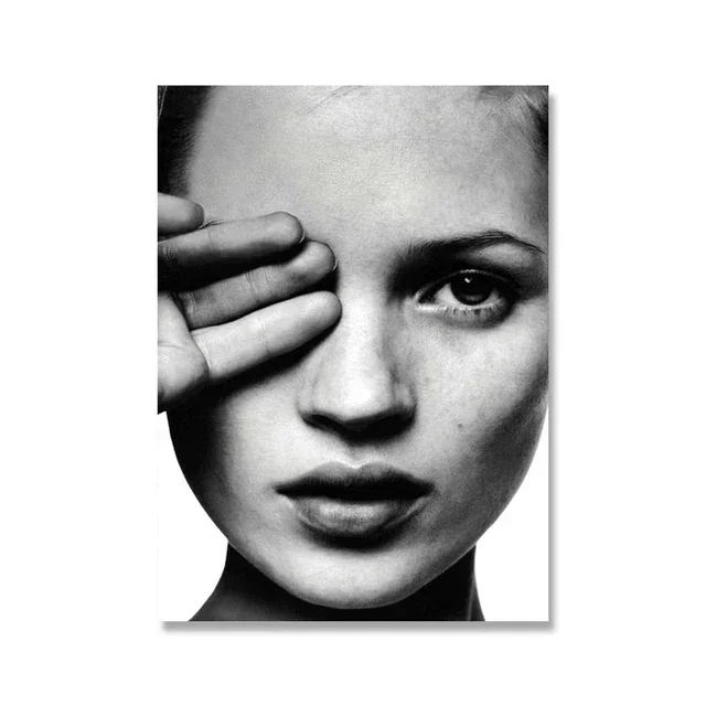 Plakat Kate Moss w stylu skandynawskim Style 36
