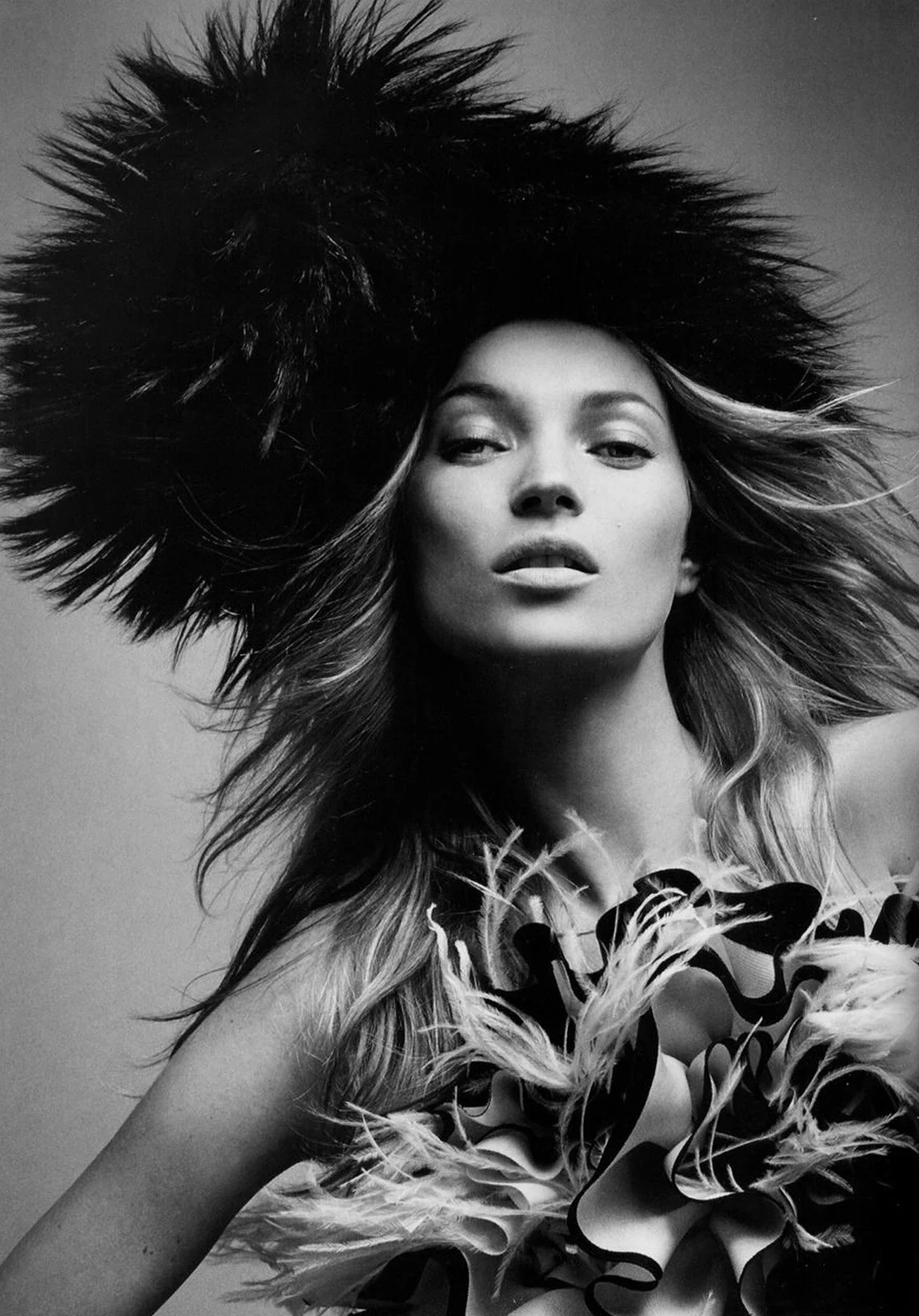 Plakat Kate Moss vintage fashion Wzór 3