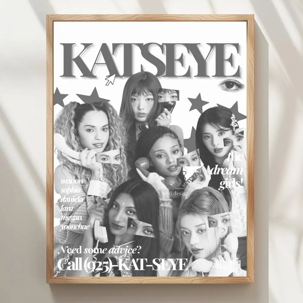 Plakat z grupą KATSEYE Wzór 5