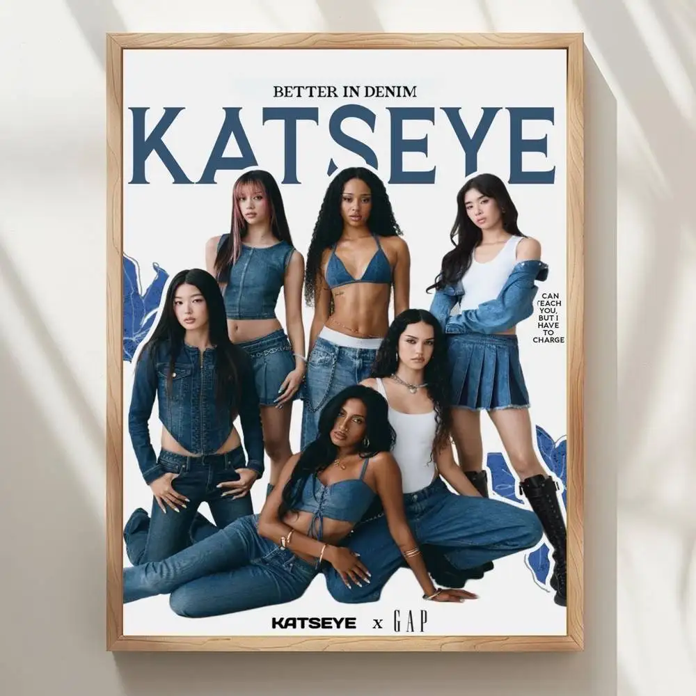 Plakat z grupą KATSEYE Wzór 6