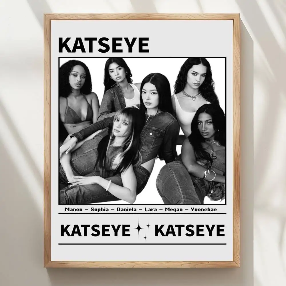 Plakat z grupą KATSEYE Wzór 7