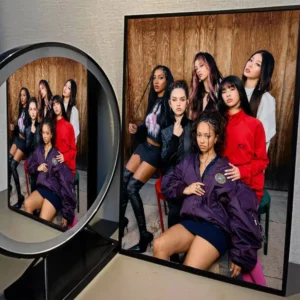 Plakat KATSEYE - K-pop vintage Wzór 1