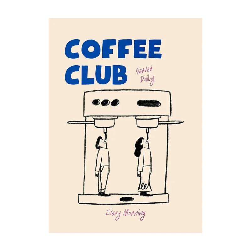 Plakat Coffee Diver do kuchni Wzór 1