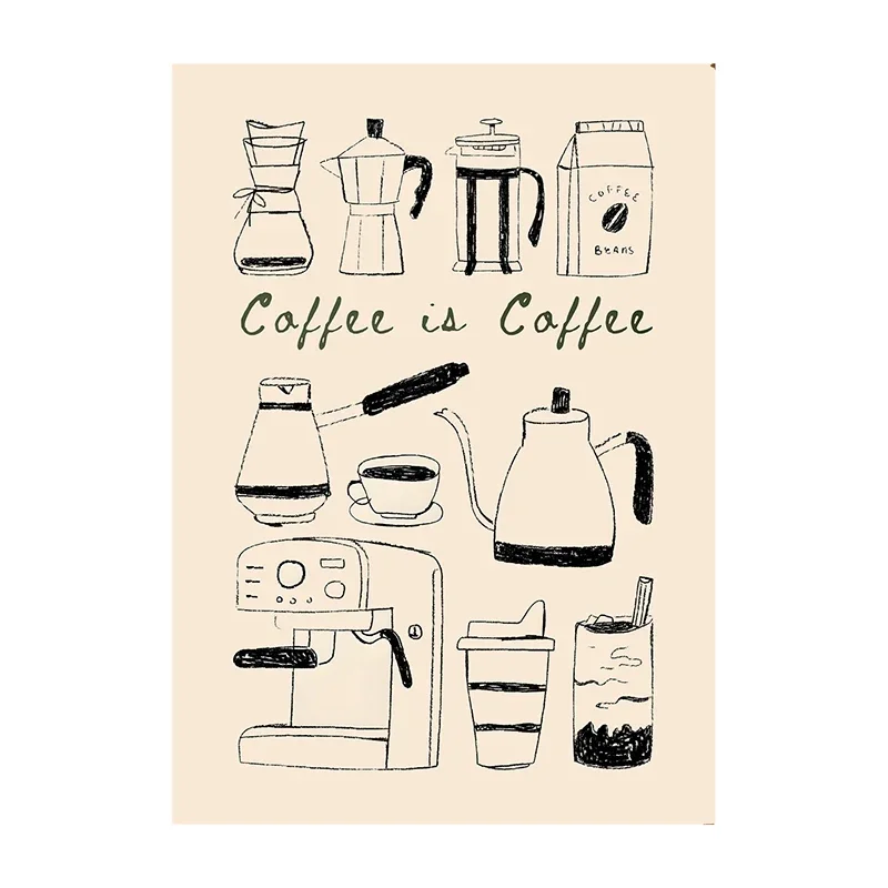 Plakat Coffee Diver do kuchni Wzór 5