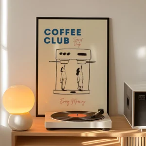 Plakat Espresso Good Morning Coffee żółty