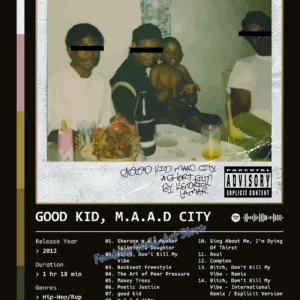 Plakat Kendrick Lamar GNX Wzór 1