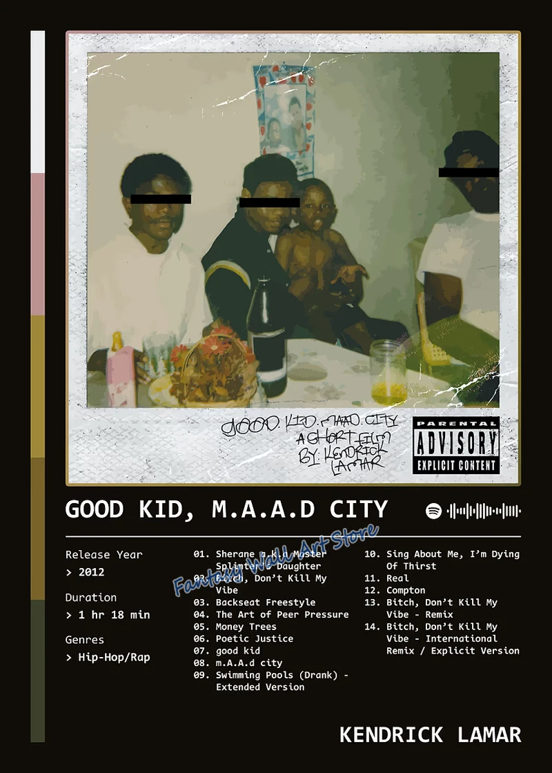 Plakat Kendrick Lamar GNX Wzór 1