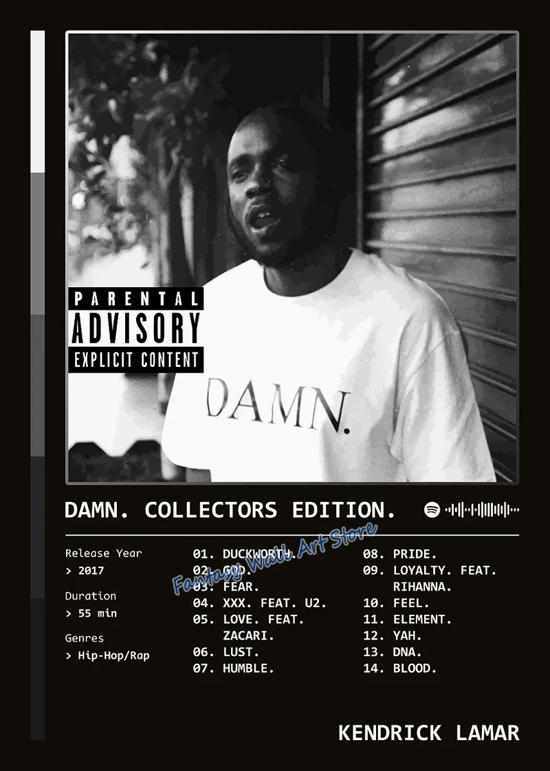 Plakat Kendrick Lamar GNX Wzór 4