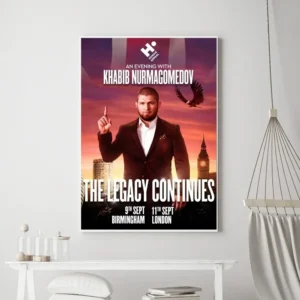 Plakat Khabib Nurmagomedov - sport na płótnie Wzór 1