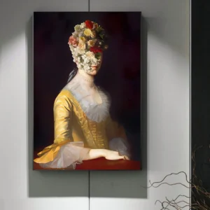 Plakat klasyczny portret kobiety z ustami Wzór 1