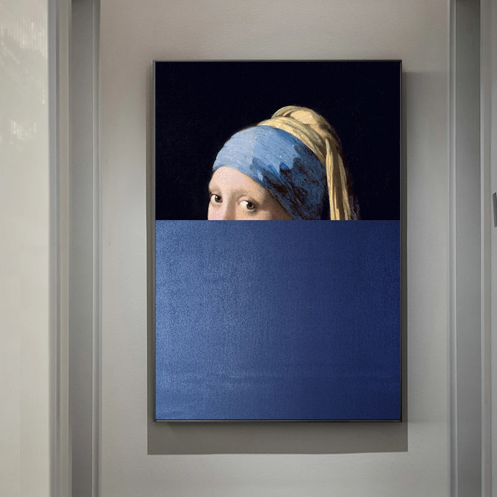 Plakat klasyczny portret kobiety z ustami Wzór 6
