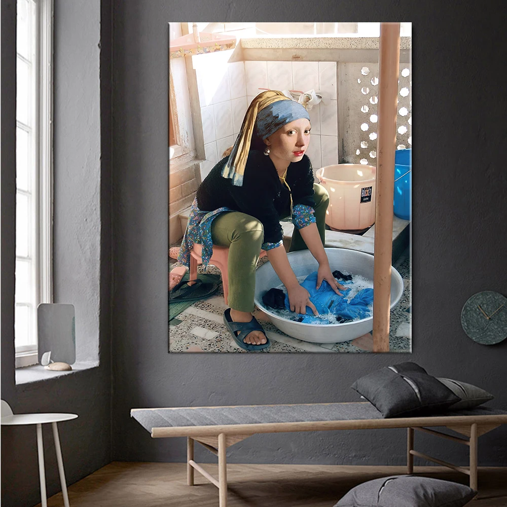 Plakat klasyczny portret kobiety z ustami Wzór 8