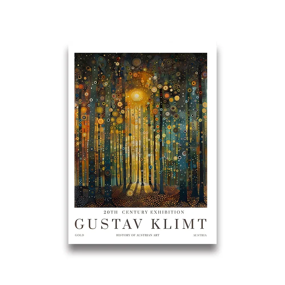 Plakat Gustav Klimt - Kot i Lis w ogrodzie Czerwony