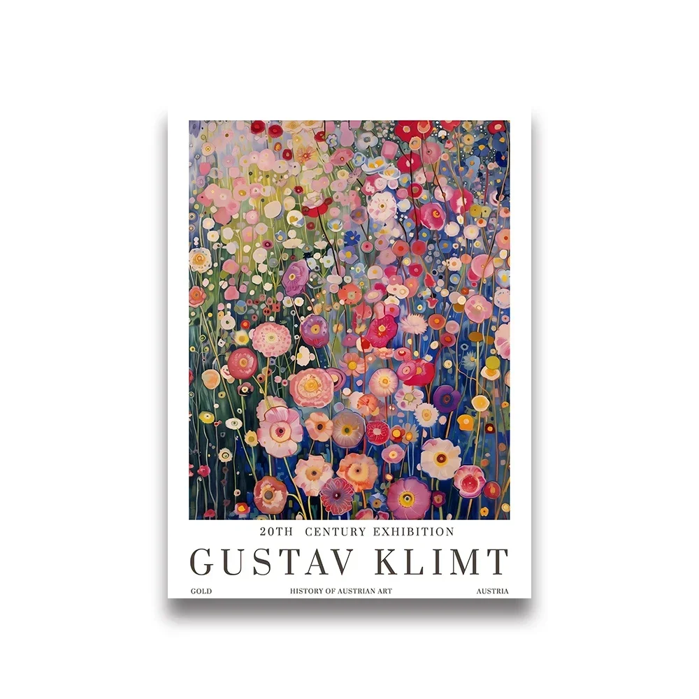 Plakat Gustav Klimt - Kot i Lis w ogrodzie Fioletowy