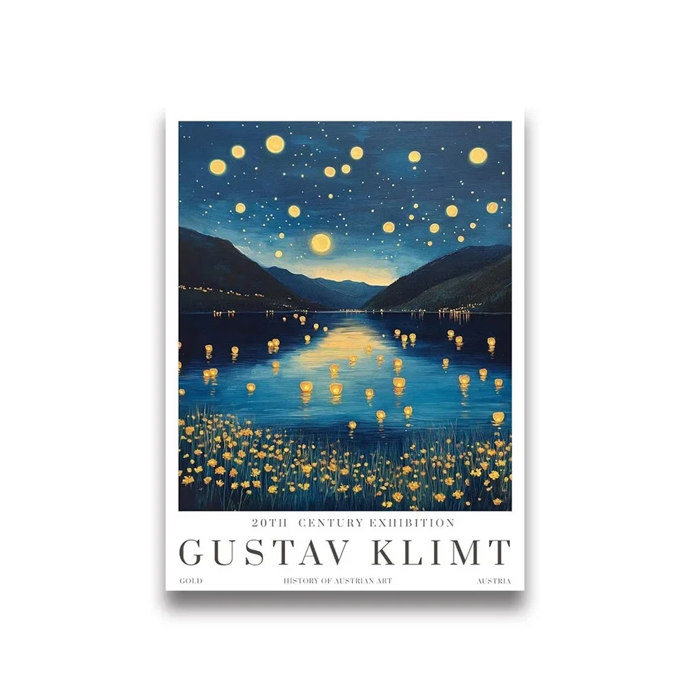 Plakat Gustav Klimt - Kot i Lis w ogrodzie Zielony