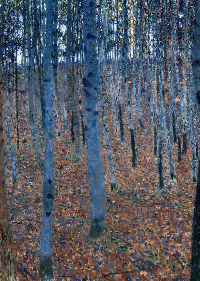 Plakat Gustav Klimt kwiaty i słoneczniki Zielony