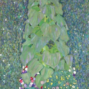 Plakat Gustav Klimt kwiaty i słoneczniki żółty