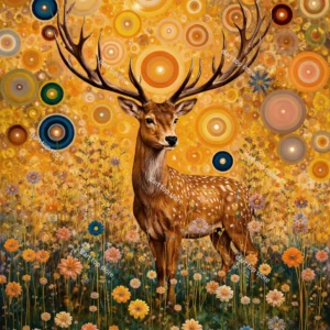Plakat Gustav Klimt - pejzaż miasteczka Wzór 1